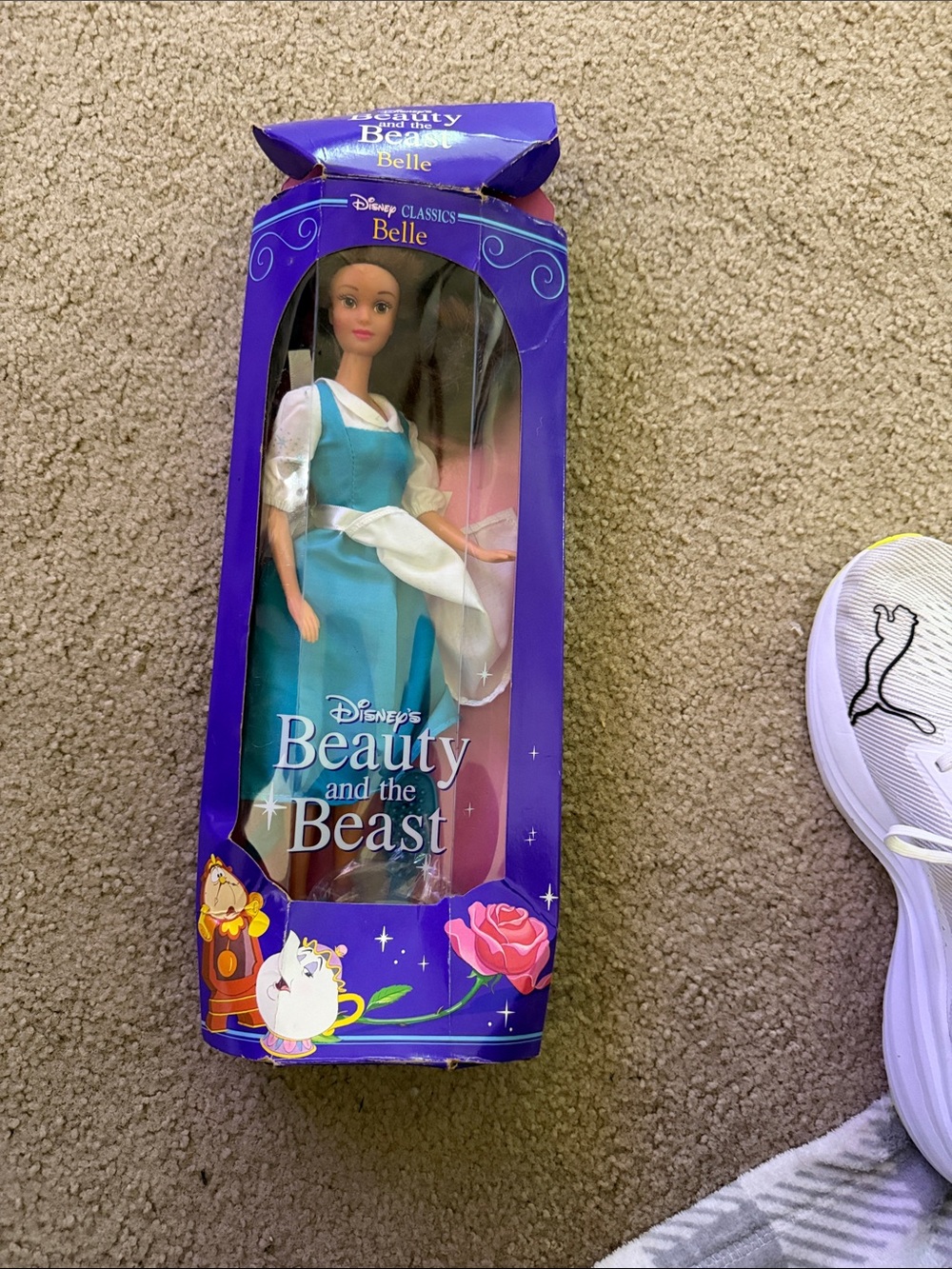 Disney Belle Doll in Teal Dress and White Apron